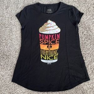 Justice Pumpkin Spice T-Shirt Sz 10 🎃